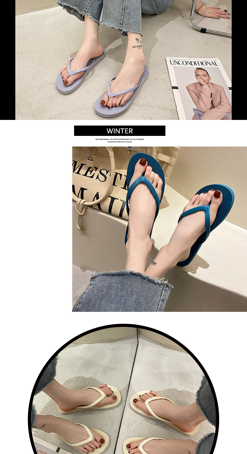 Wholesale Flip Flops Summer Anti-slip Beach EVA Slide Slipper for Women detail