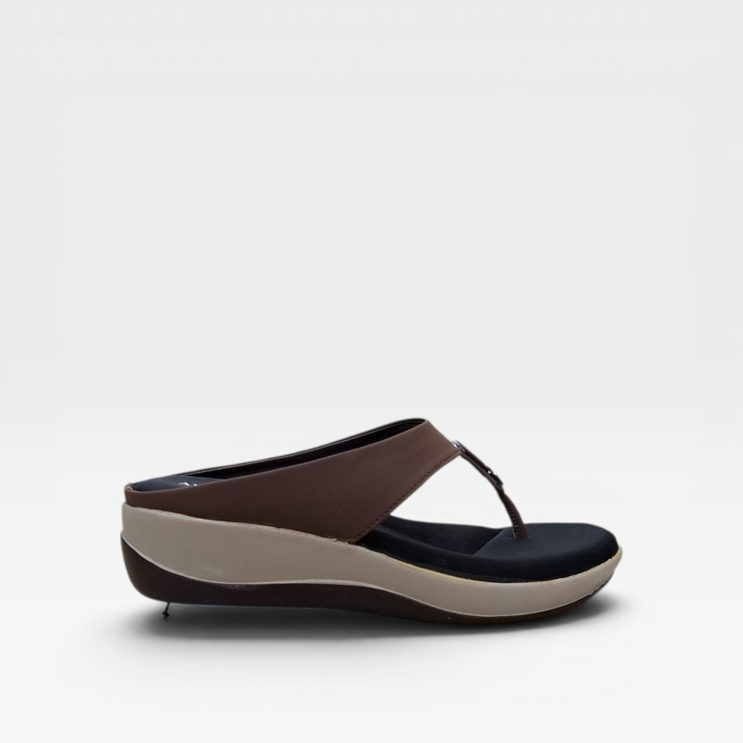 Women Stylish Comfortable Wedge Heel Slippers Fashion Flip Flop Buckle Strap Soft Cushion Anti Slip Lightweight Daily Wear detail