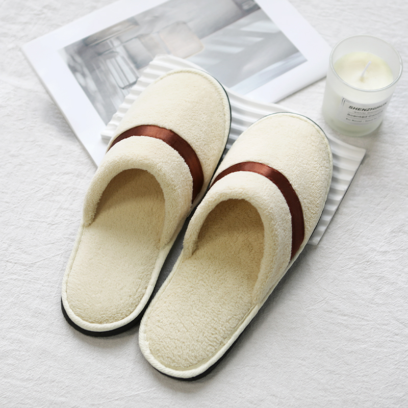 Hotel spa slippers mens womens wholesale wedding guest slippers family wedding party discounts product view