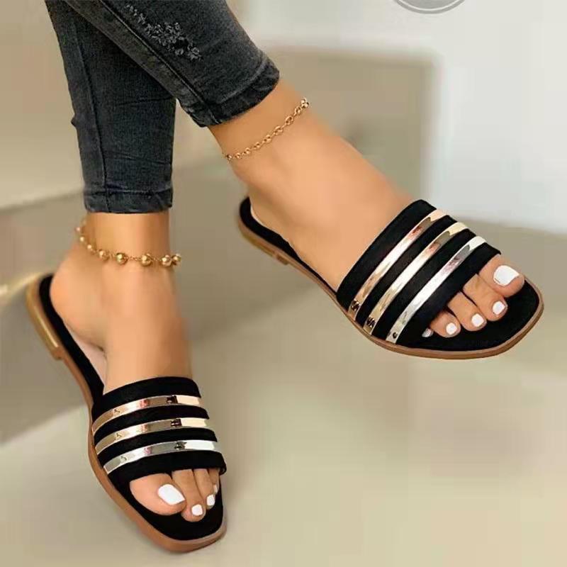 Open Toe Fashionable Woman Sandals Latest Design Girls Slippers Flip Flop Slippers for Female product view