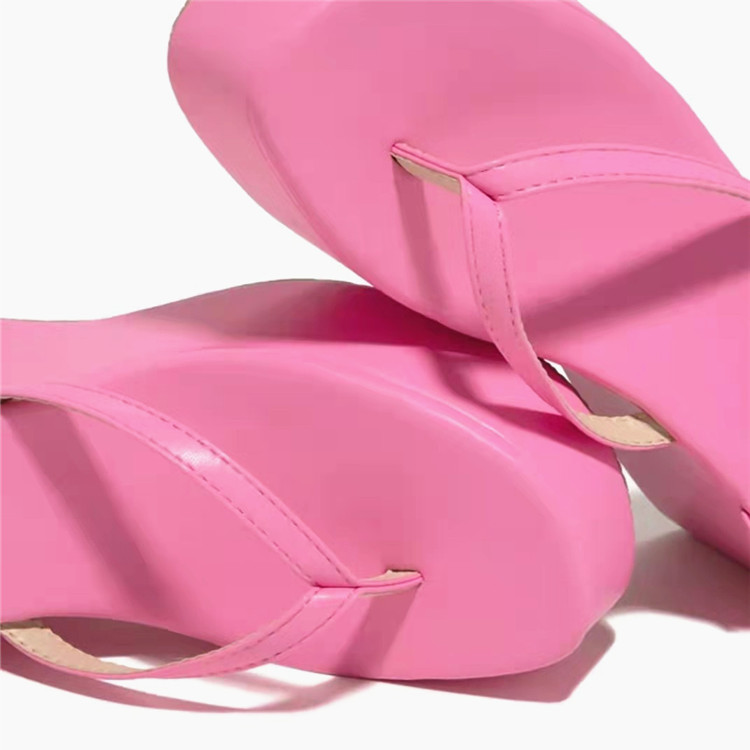 2025 Autumn European American Women's Wedge Heeled Anti-Slippery Plus Size 43 Yards Thin Heel Outdoor Shoes Summer detail