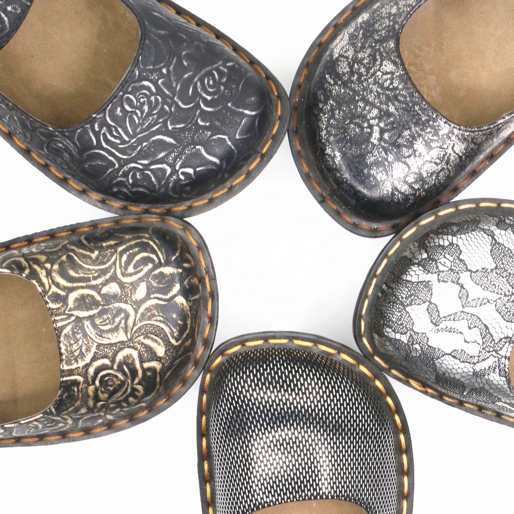 AEROCUSHION Ladies Comfortable slip Resistant Flat Clog Women Shoes and Mary Jane Nursing Working Clogs Shoes for Nurses detail