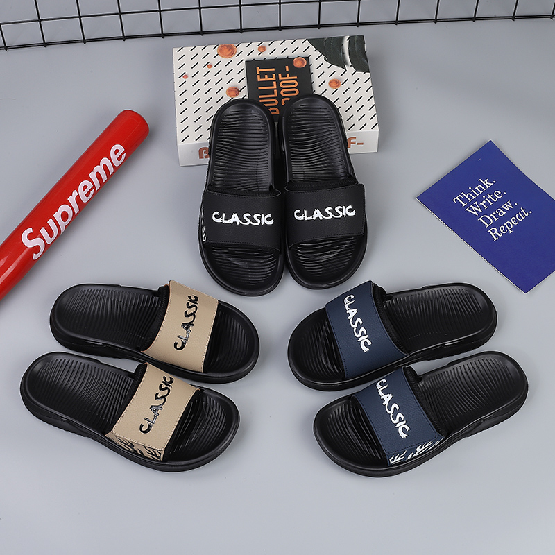 Manufacturers Wholesale Thick Bottom Sporty Outdoor Slippers Flip-flops Winter Summer EVA Outsole Split Leather Upper Cotton product view