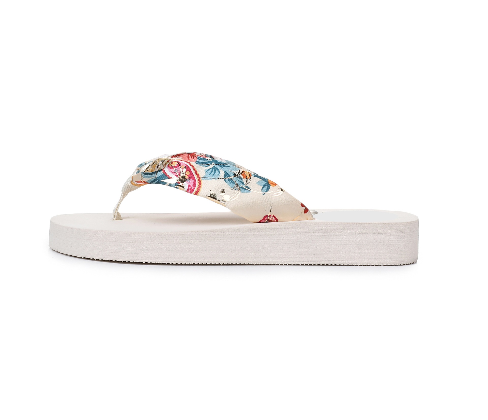 Wedge Flip-Flops for Women  Satin Straps  Lightweight Summer Beach Sandals sandales pour femmes product view