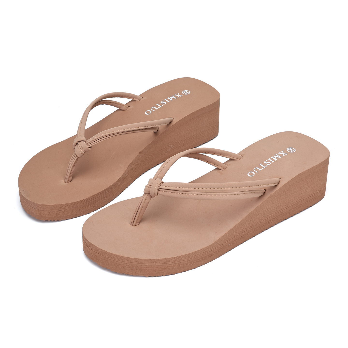 Women Summer Platform Wedge Flip Flops Non Slip Outdoor Beach Thong Sandals Ladies Casual Elevated Slippers detail