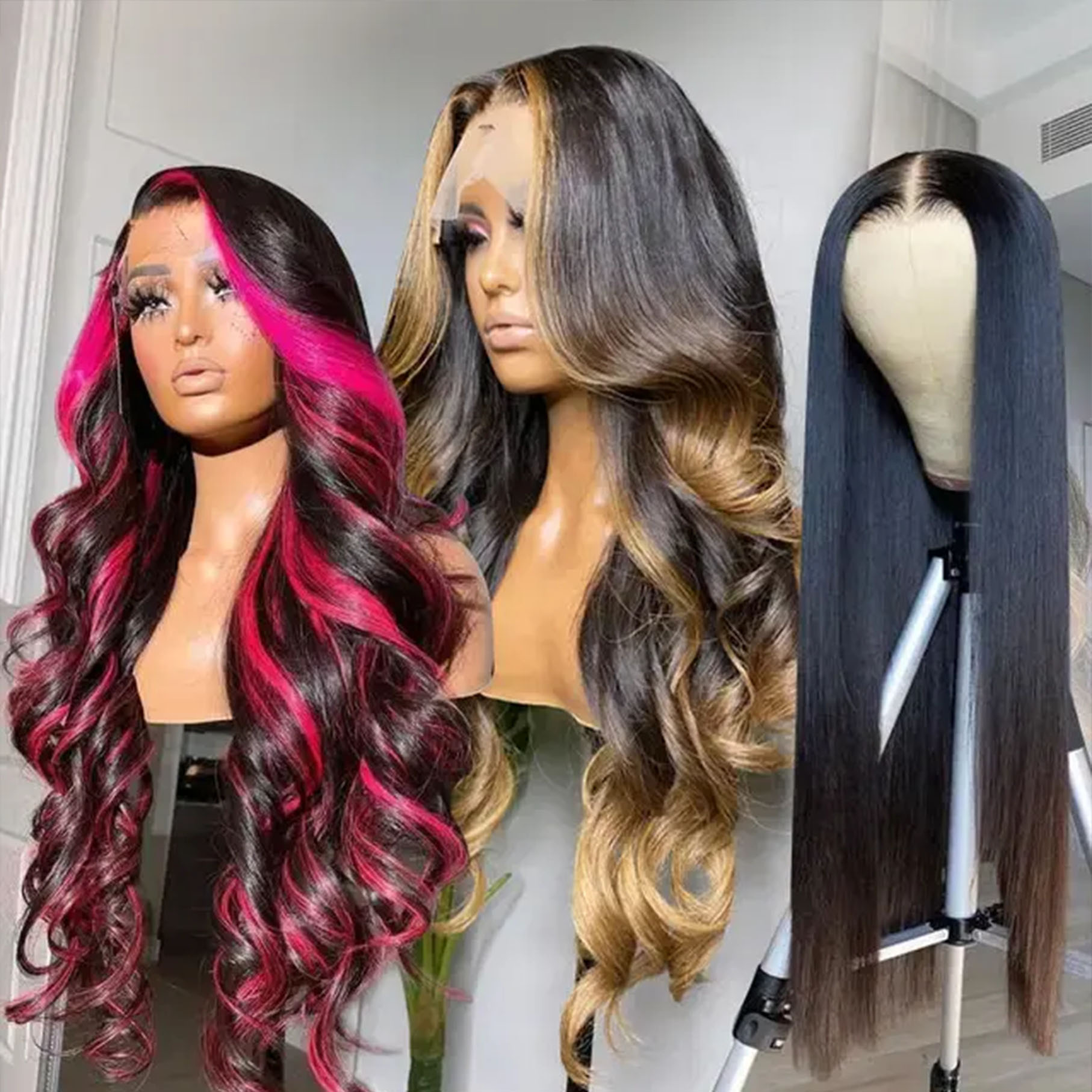Glueless Body Wigs Human Hair Lace Front Deep Curly Virgin Hair 360 Full Lace Human Hair Wigs For Black Women Hd Lace Front Wigs detail