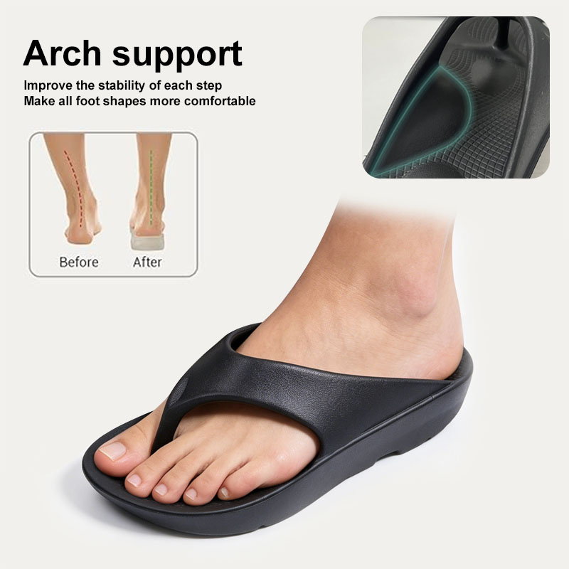 Arch Support Flip Flops Orthopedic Plantar Fasciitis Thong Sandals for Women with Cushion Walking Indoor Outdoor Soles product view