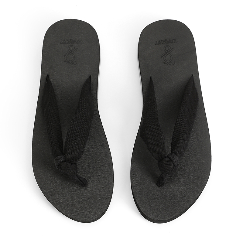 Women EVA Flip Flops Knotted Cloth Strap Lightweight Beach Slippers product view