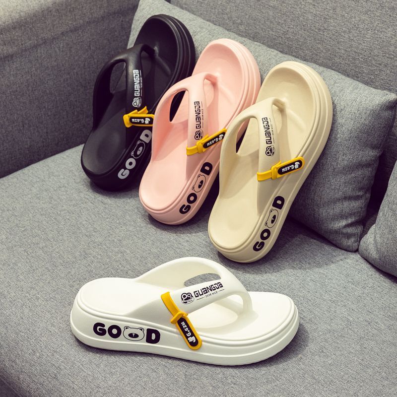 Women's Designer EVA Flip Flops Slippers Wholesale Summer 2025 Thick-Soled Non-Slip Beach Sandals for Women & Ladies