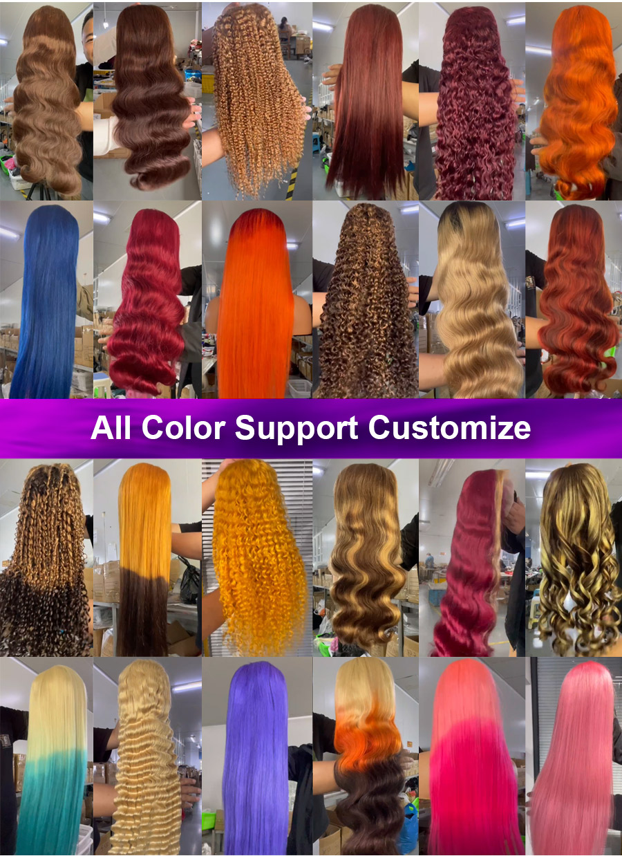 Big Spiral Curly Human Hair Wigs Cherry Cola Red Invisible 13x4 360 Lace Frontal Wigs Human Hair 7x5 Glueless Lace Closure Wigs product view