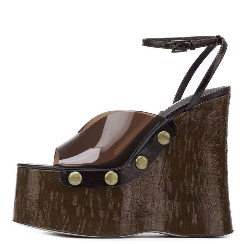Ankle Strappy Sandalias Planas Outdoor Wedge Platform Slipper Sepatu Women Shoes Summer Sandals