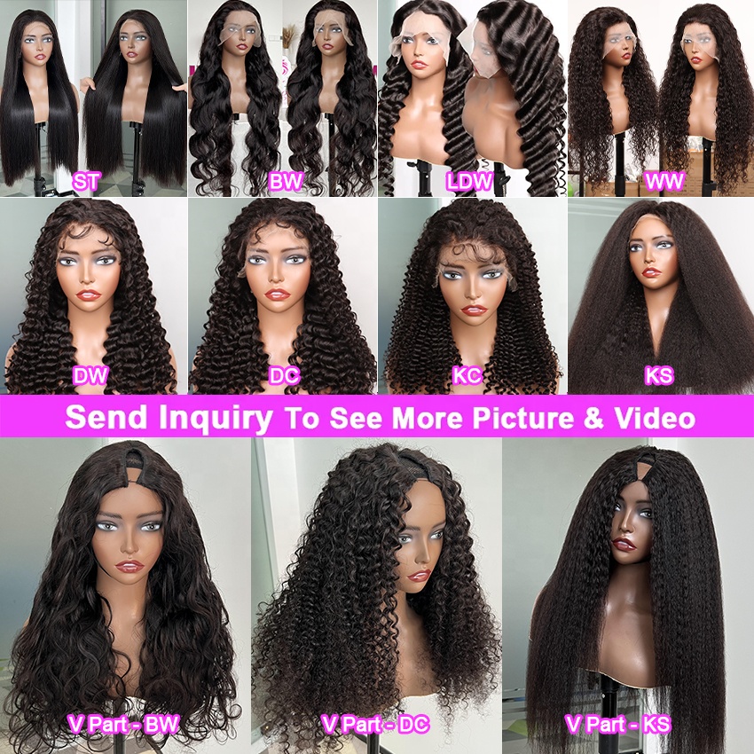 Raw Indian Natural 13*4 13*6 Hd Lace Human Hair Wigs Water Wave Ladies Cuticle Aligned Hair 360 Full Hd Frontal Lace Wig detail