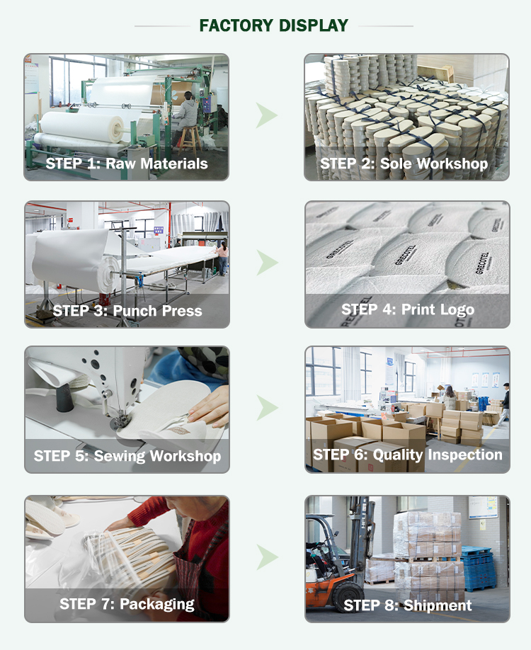 Hotel Supplies Wholesale Customized logo Spa Luxury slippers Terry Fabric Open Toe Disposable Hotel slippers detail