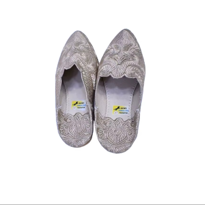 Women's Open-Toe Flip Flops Comfortable Cloth Leather PVC/PU Rubber Outsole for Weddings Spring Summer Autumn Winter Indoor Use product view