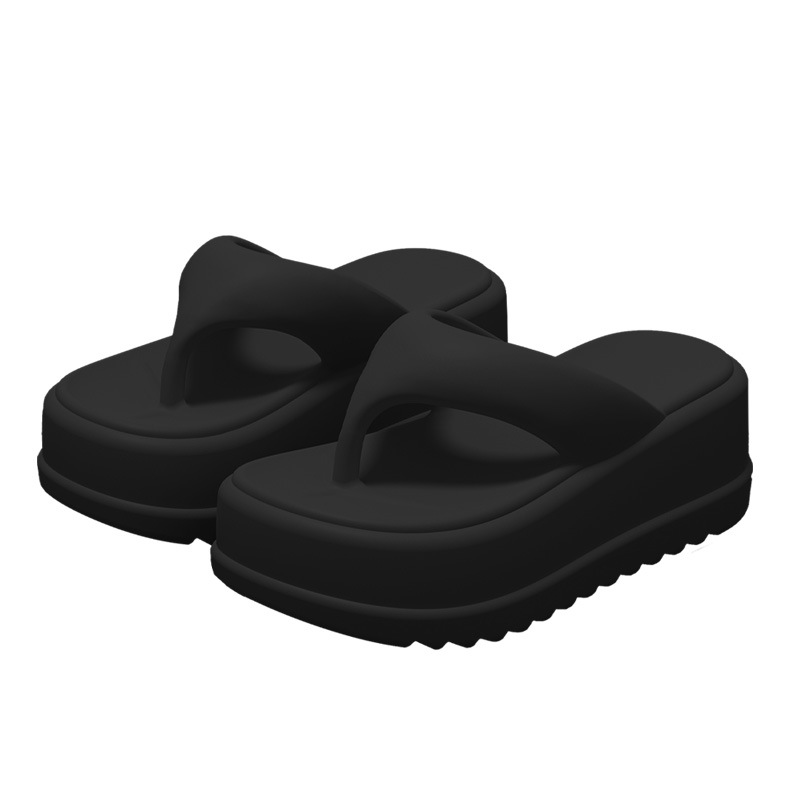 Popular Platform Thick-Soled Flip-Flops Women 2025 New Summer Style Height-Increasing Non-Slip Beach Shoes Soft Cushioning Feel product view