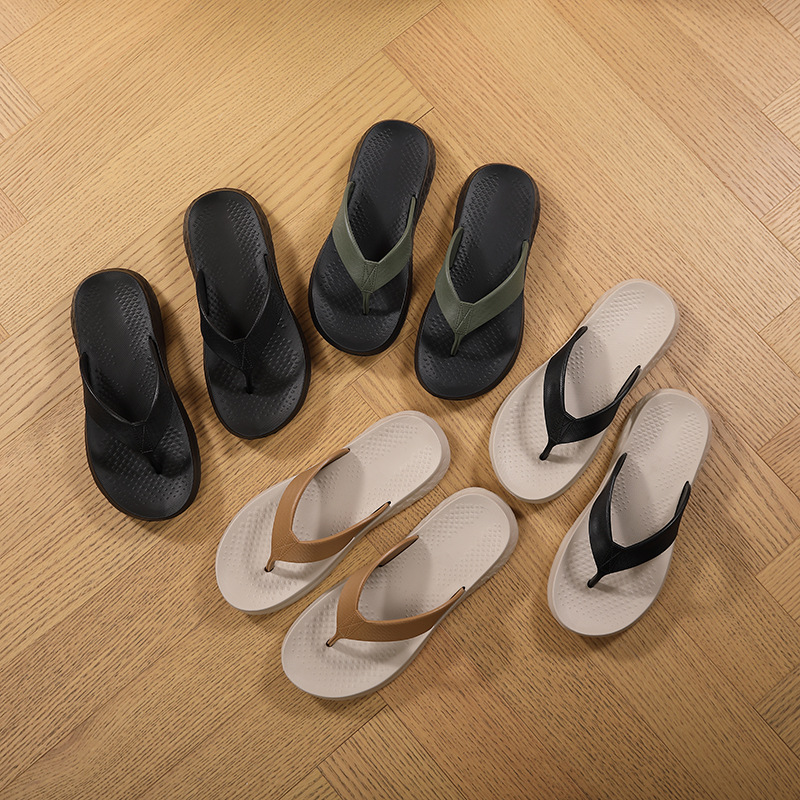 Breezestep EVA Thick Sole Open Flip Flops Men Women | Soft Cushion Anti Slip Breathable Waterproof Beach Sandals | Summer product view