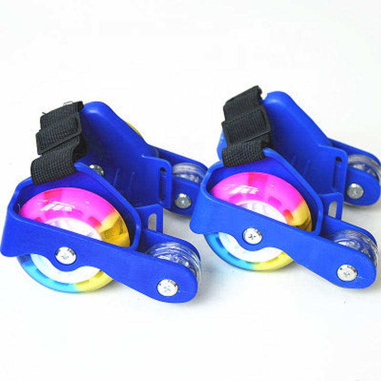 4 Wheels Kids Adjustable Flashing Heel Skates Roller Shoes product view