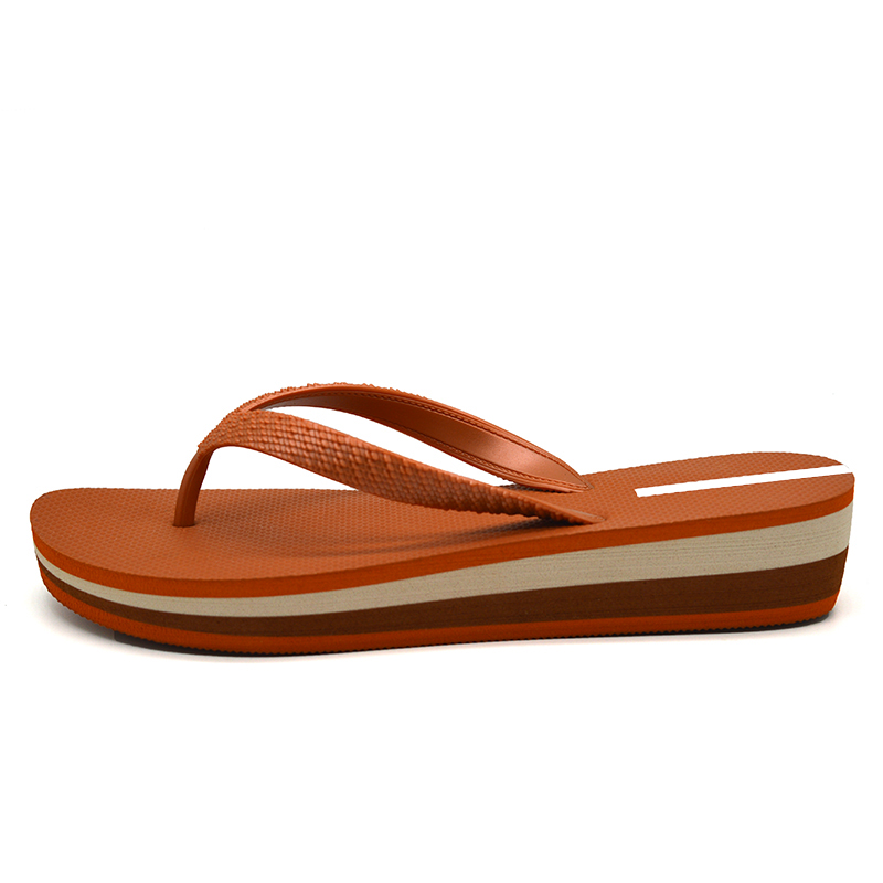 Hot Sales Wedge Heel Women Rubber Flip Flops detail