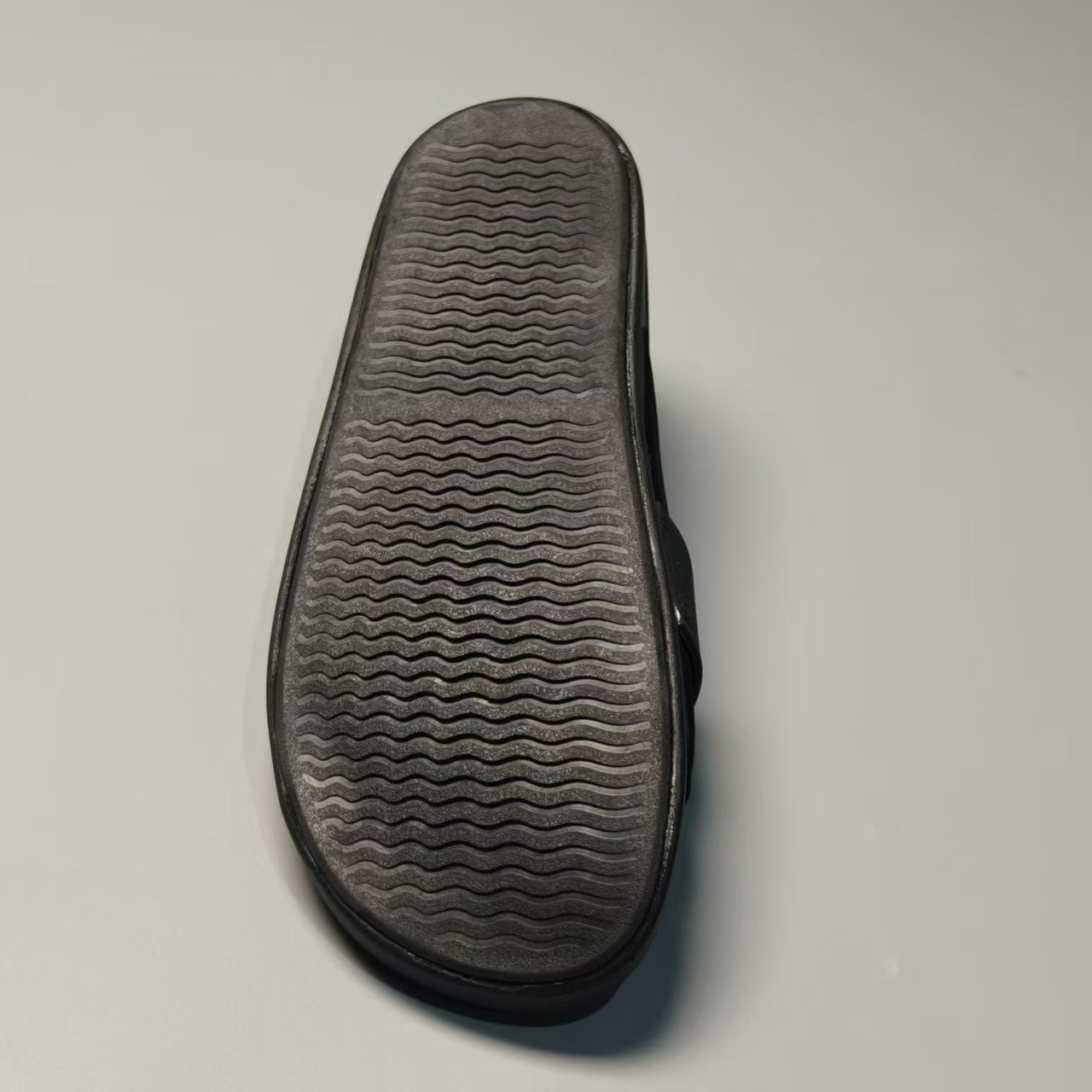 Suede Outdoor Slippers Flip-flops Stylish Hook-and-loop Design Peep Toe Thick Soft PU Sole Non-slip High-end All Seasons detail