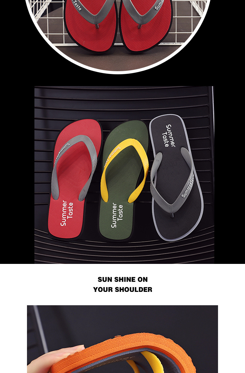 Summer Beach Casual Slipper Flip-Flops Logo Thong Flip Flop Sandal Outdoor Height Increasing Platform Style detail