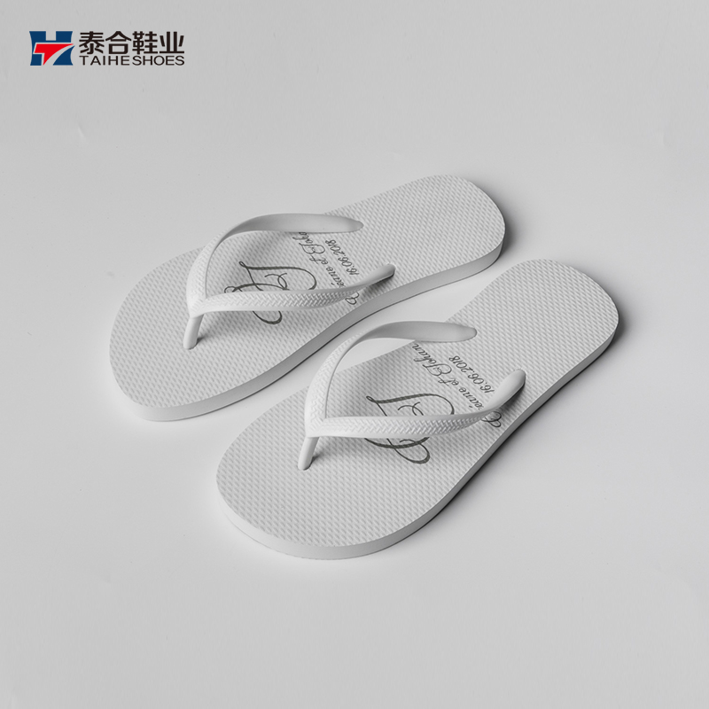 High-end Luxury Brand Custom Flip-flops Factory Custom Flip Flops Personalized White Color Women Wedding Flip Flops product view