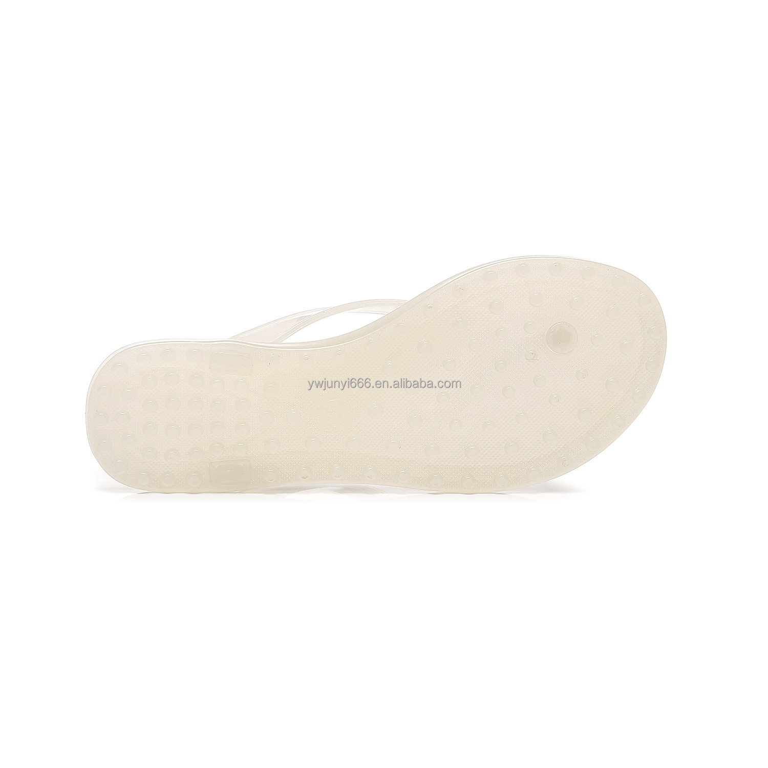 Fashion Versatile Women Plastic Jelly Flip Flops Flat Clip Toe Sandals Casual Outdoor Beach Thong Slippers for Summer detail