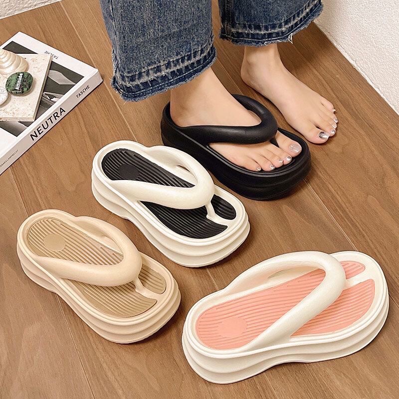 2024 Custom Platform Light Weight Summer Flip Flops for for Women Beach Casual Shoes Height Increasing product view