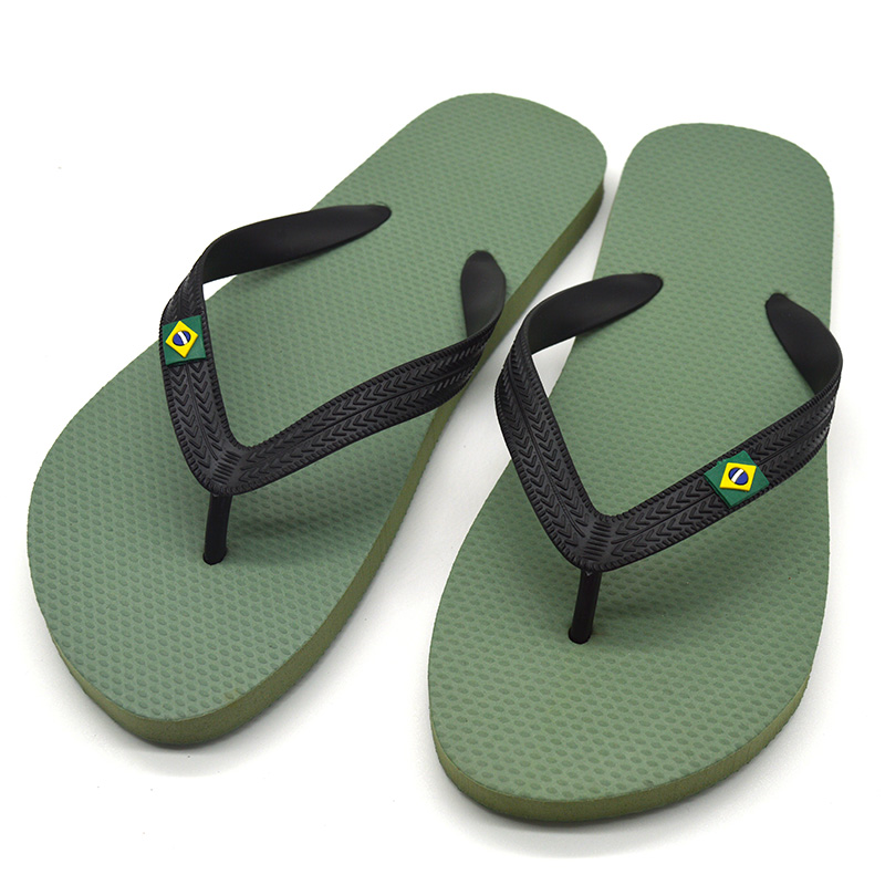 Wholesale Flip Flop Nice Printed PE Beach Slipper detail