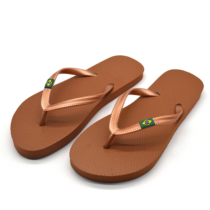 Wholesale Flip Flop Nice Printed PE Beach Slipper detail