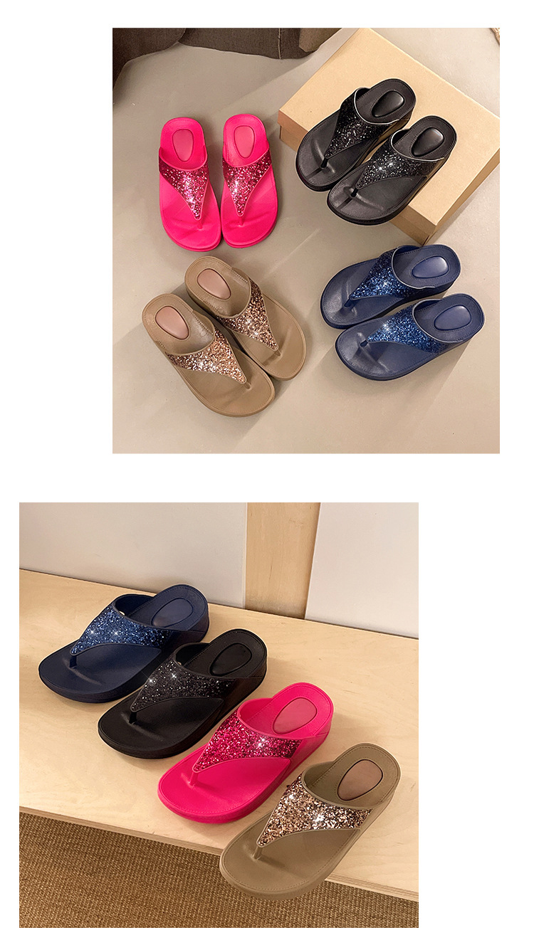 New Arrival Summer Beach Water Shoes Latest Design Women Flip Flops detail