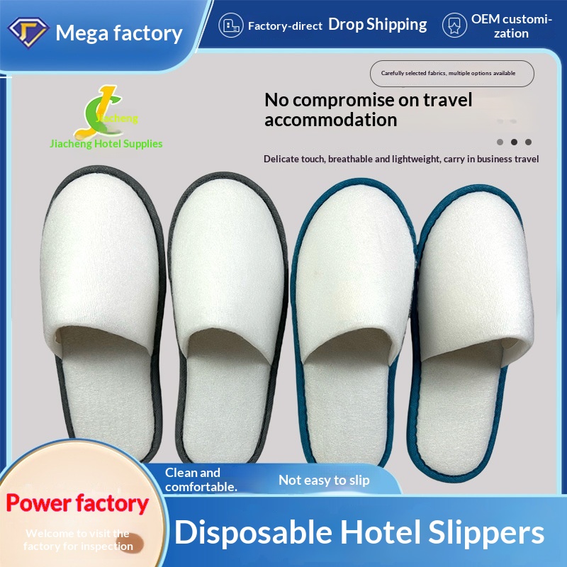 Star-Grade Hotel Disposable Slippers Hotel-Specific Homestay Thickened Home Use Non-Slip Comfortable Guest-Receiving Custom Logo product view