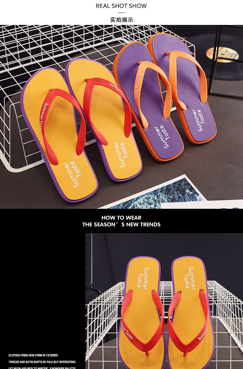 Summer Beach Casual Slipper Flip-Flops Logo Thong Flip Flop Sandal Outdoor Height Increasing Platform Style detail