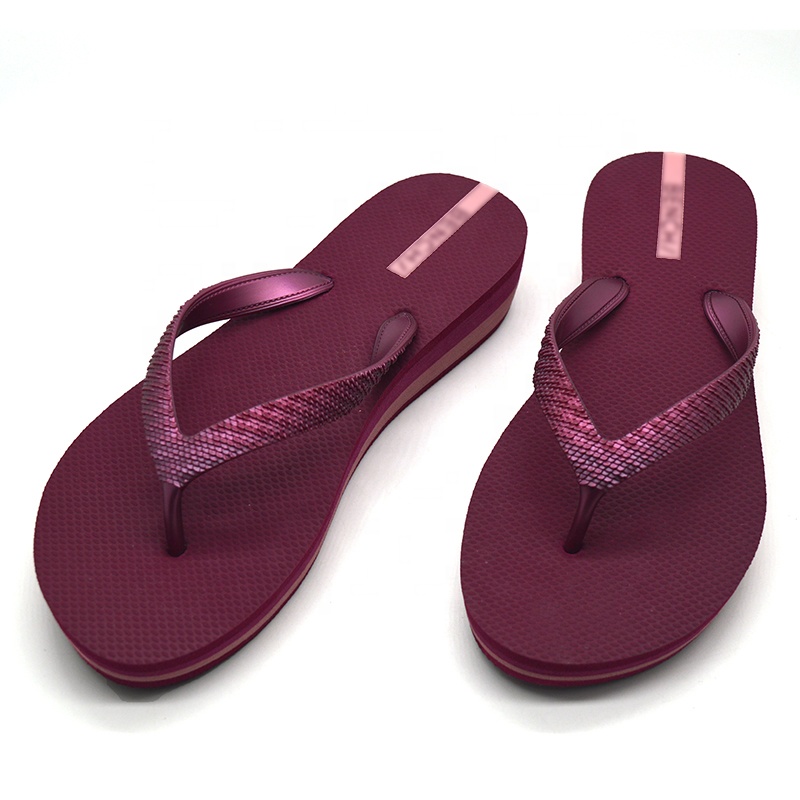 Hot Sales Wedge Heel Women Rubber Flip Flops product view