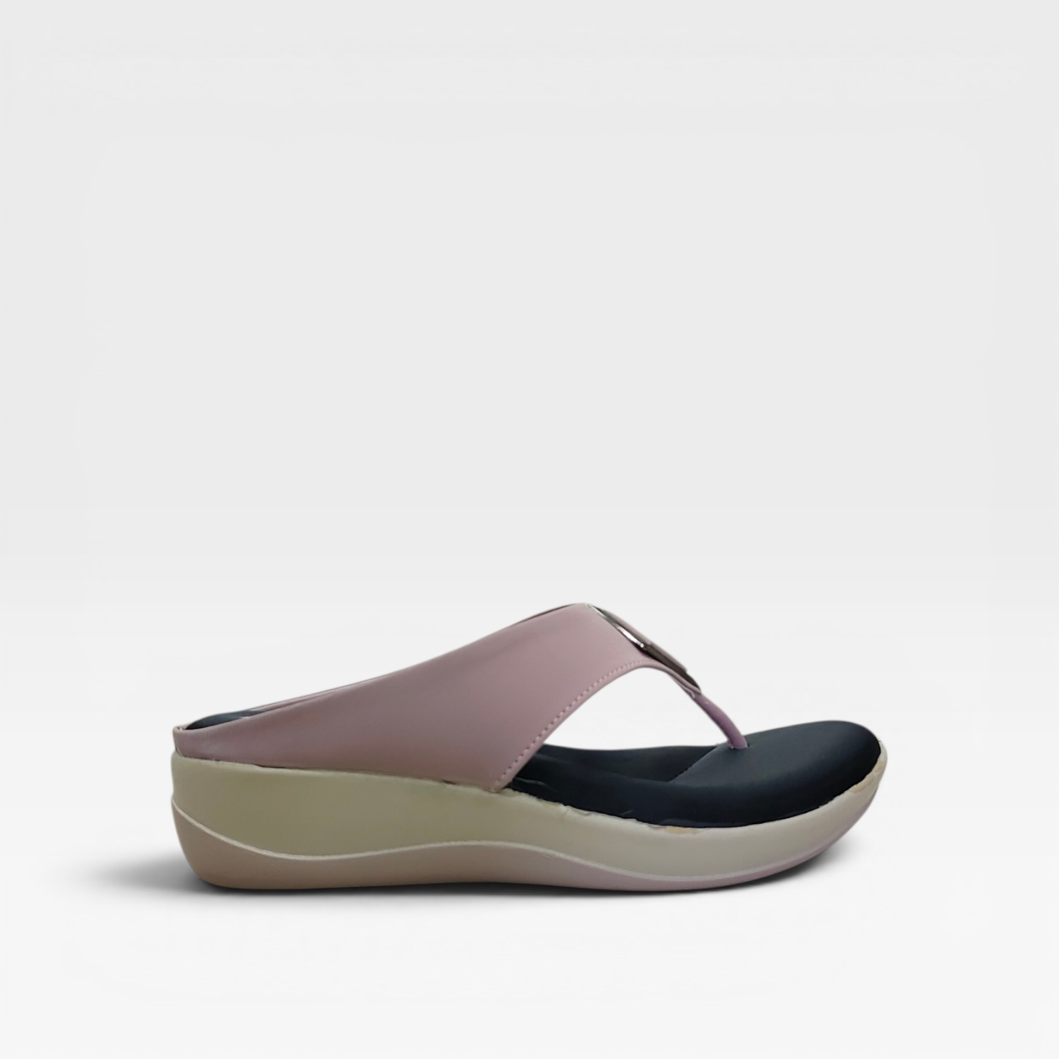 Women Stylish Comfortable Wedge Heel Slippers Fashion Flip Flop Soft Cushion Anti Skid Lightweight Daily Wear Indoor Outdoor product view