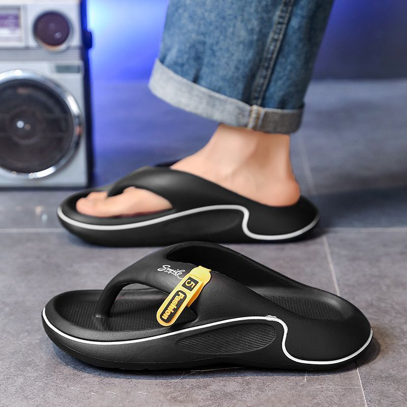 Thick Sole Soft Cloud Cushion Anti-Slippery Waterproof Lightweight Quick Dry Unisex Summer Beach Platform Flip Flops detail