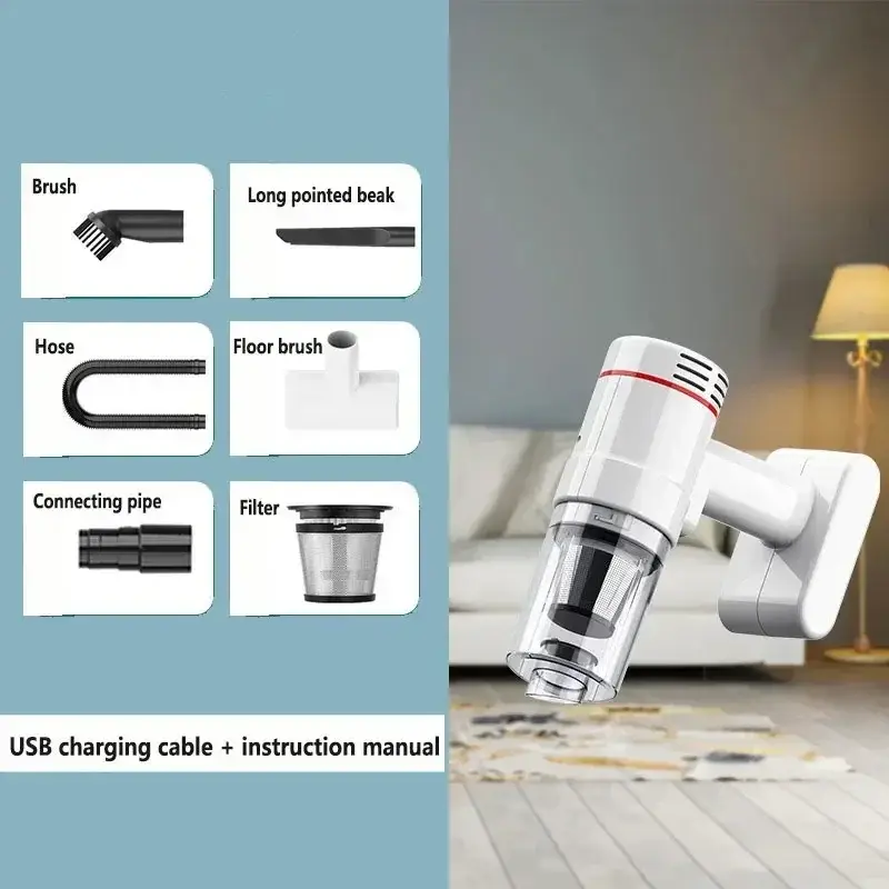 95000Pa Wireless Handheld Vacuum Cleaner Car Use Large Suction and Cordless Portable Cleaning Robot Home Vacuum Cleaner product view