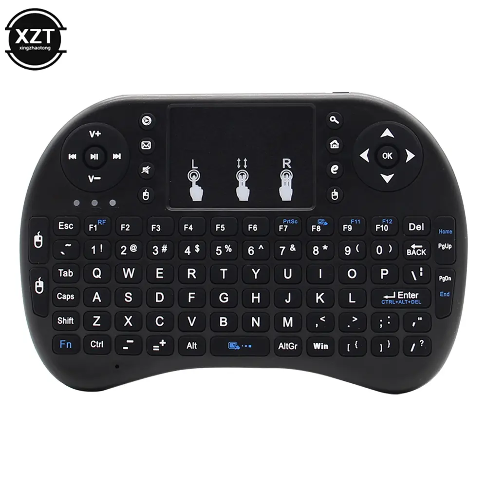 I8 2.4G Mini Wireless Keyboard Backlit English Russian Air Mouse Touchpad Remote Control For Laptop TV BOX USB Receiver product view