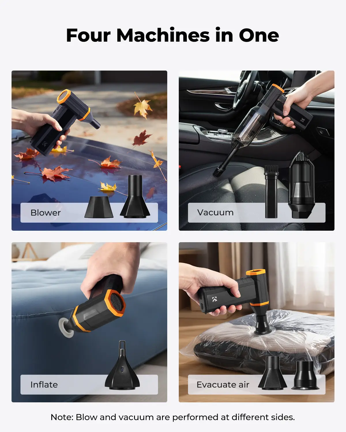 K&F CONCEPT Electric Air Duster Brushless Turbo Jet Fan Vacuum Air Blower for Camera Lens,PC,Laptop Keyboard,Car Dust Cleaner product view