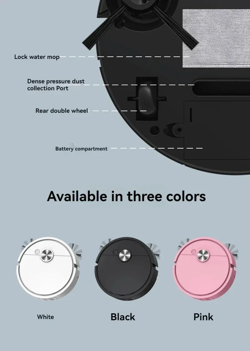 Smart Mini Vacuum Cleaning Robot Mopping Suction And Sweeping Integrated Fully Automatic Household Cleaning Sweeping Robot detail