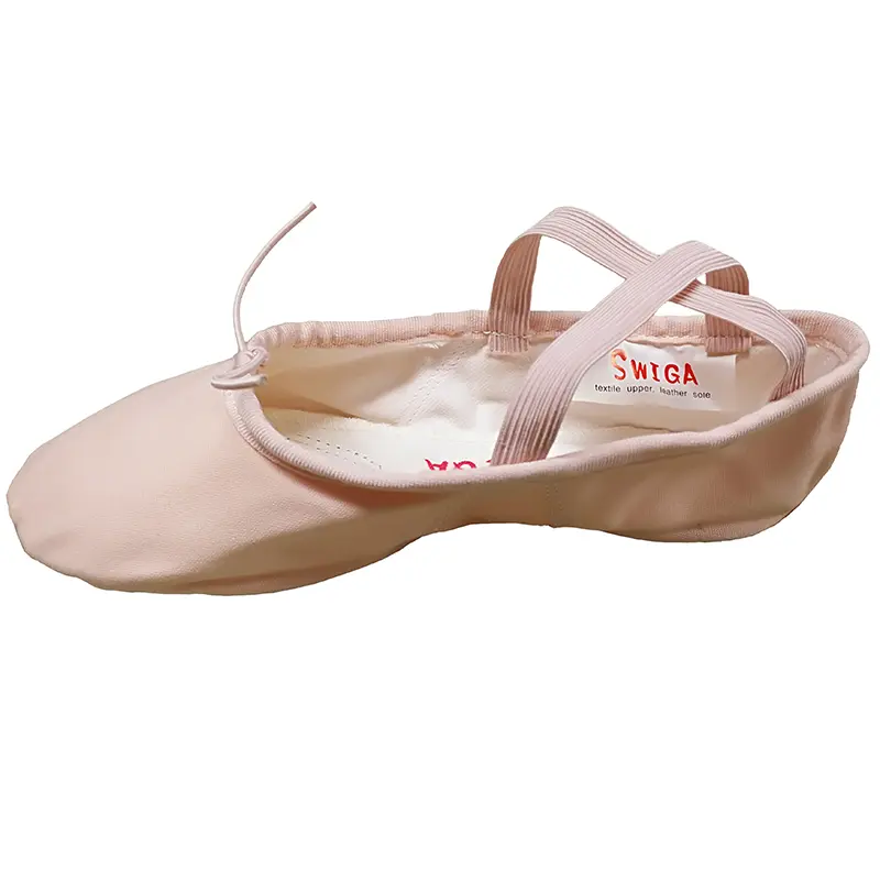 Swiga pure canvas dance shoes, ballet basic practice shoes, two-soled cat paw shoes product view