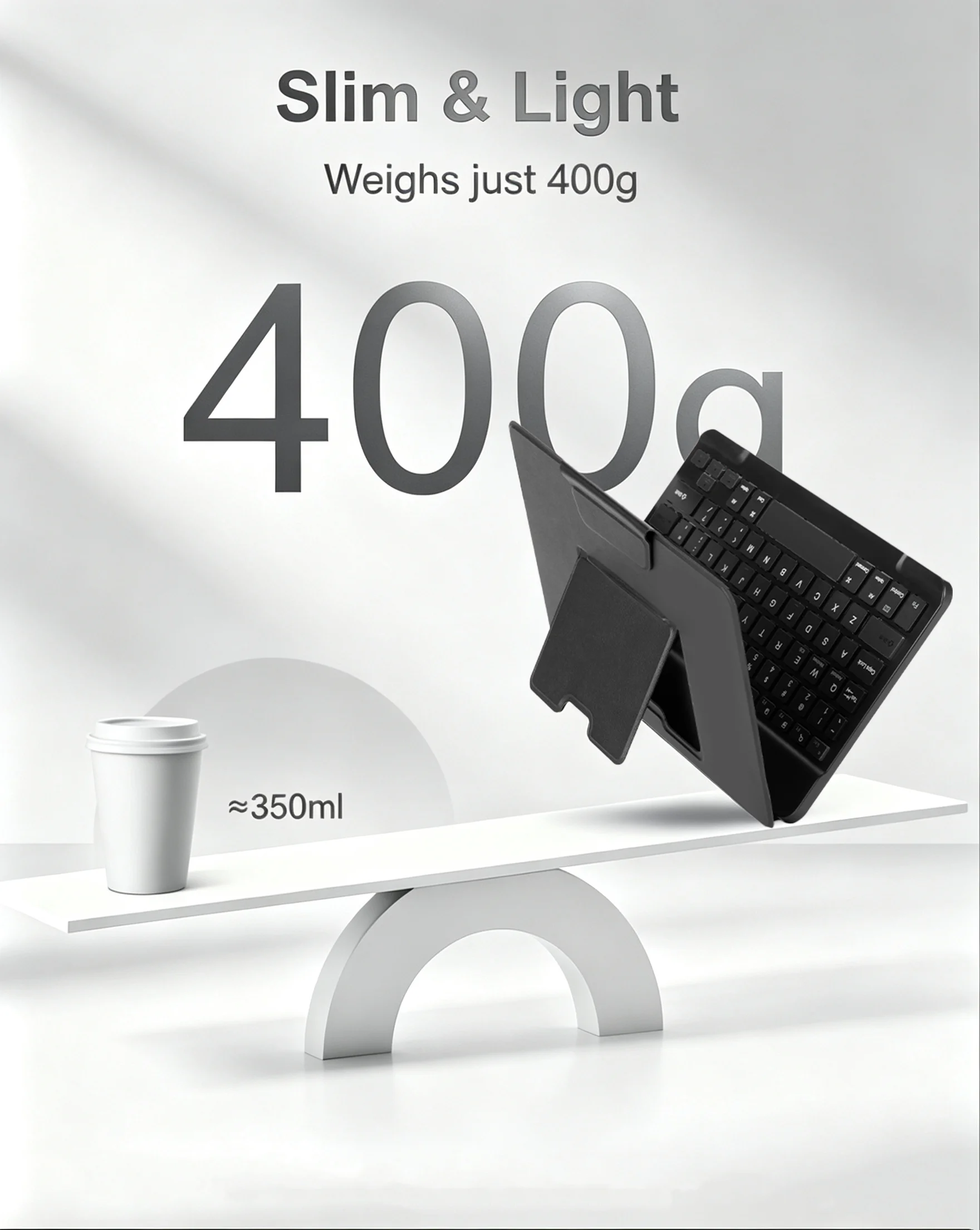 Mini Wireless Bluetooth Keyboard with Touchpad Mouse For Laptop Tablet Phone Ipad Rechargeable Gaming Windows Android IOS product view