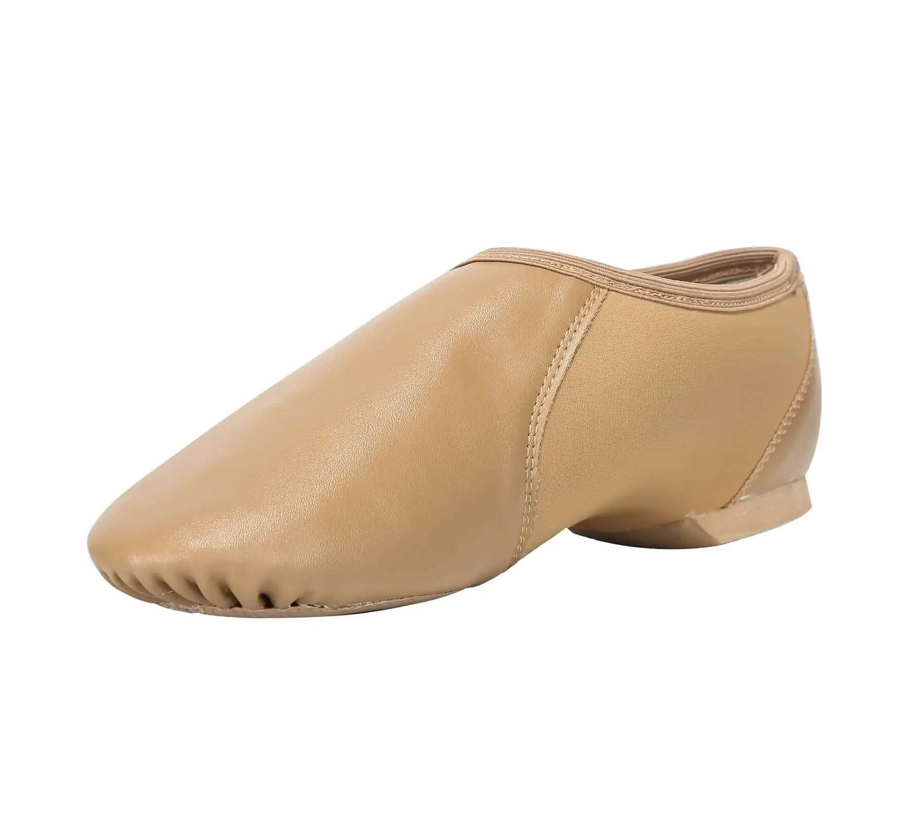 Slip-on Jazz Shoe with Circle Elastic for Women and Men's Dance Shoes product view