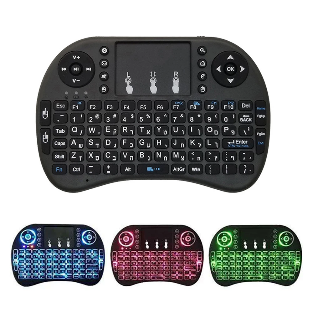 i8 Mini Wireless Battery Keyboard 2.4GHz English Language Air Mouse With Touchpad Handheld for Laptop Android TV Box PC detail
