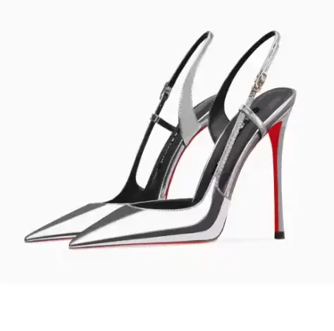White Patent Leather Design with a High-End and Non-Tiring Foot Feel. 2026 New Pointed and Slim Heeled High Heels for Women product view