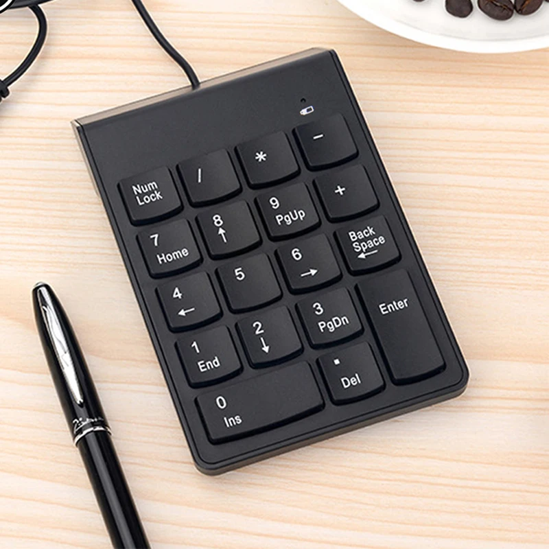 Universal USB Wired Keyboard Mini 18 Keys Digital Number Keypad for Laptop Desktop PC Computer Numpad product view