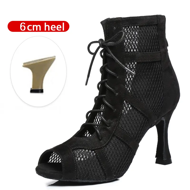 SWDZM Shiny Women Dance Boots Latin Jazz Dance Shoes Full Rhinestone Dancing Boots Customizable Heels Women Ladies Dancing Shoes product view