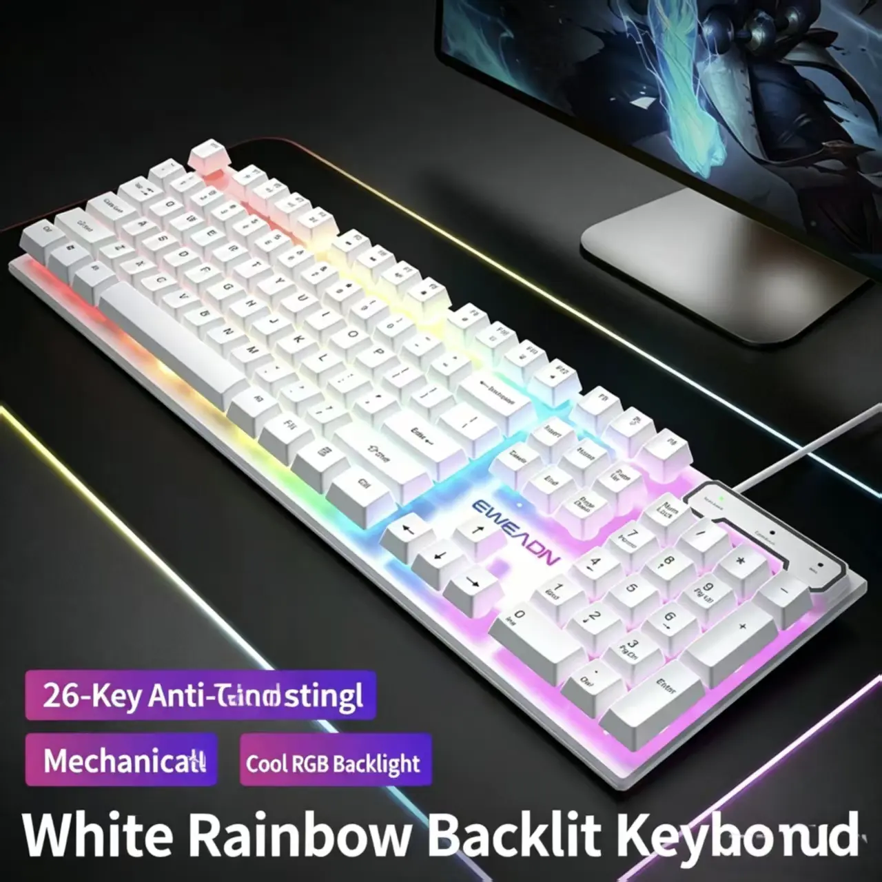 Pro-Pioneer GX330 Wired Mechanical-Feel Gaming Keyboard And Mouse Set - Desktop Gaming Peripherals product view