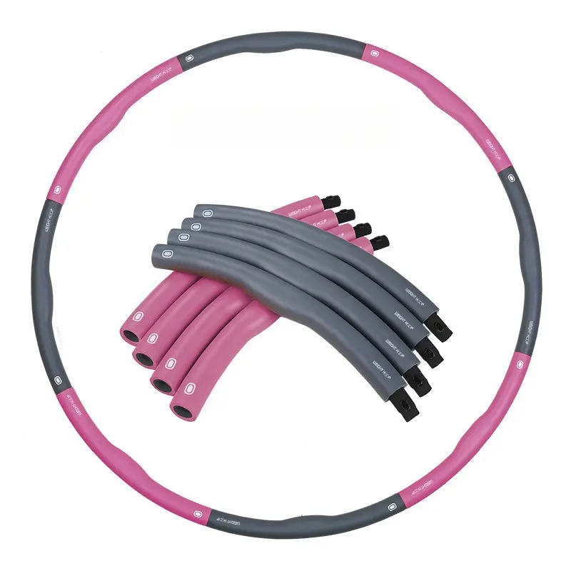 8-Segment Detachable Silent Massage Hula Hoop Single Convex Foam Portable Entertainment Fitness Body Building Sports Equipment product view