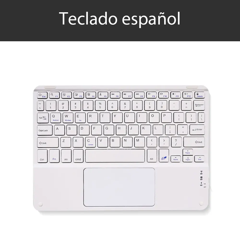 Extra Long Standby Wireless Keyboard For Android IOS Windows Samsung Apple Phone Tablet Keyboard White Ipad Keyboard And Mouse product view