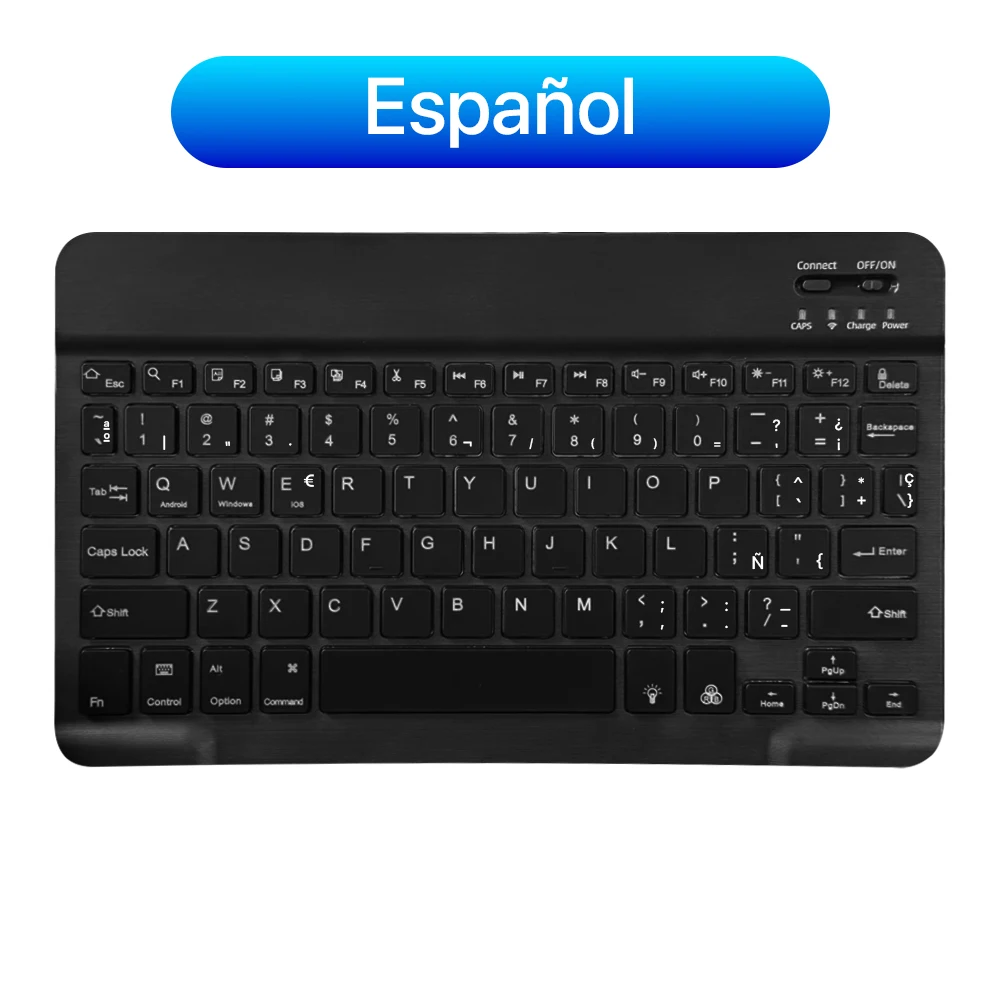 2026 New Bluetooth Keyboard Mouse For iPad Xiaomi Samsung Android iOS Windows Tablet Phone Mini Wireless Keyboard Spanish Hebrew detail